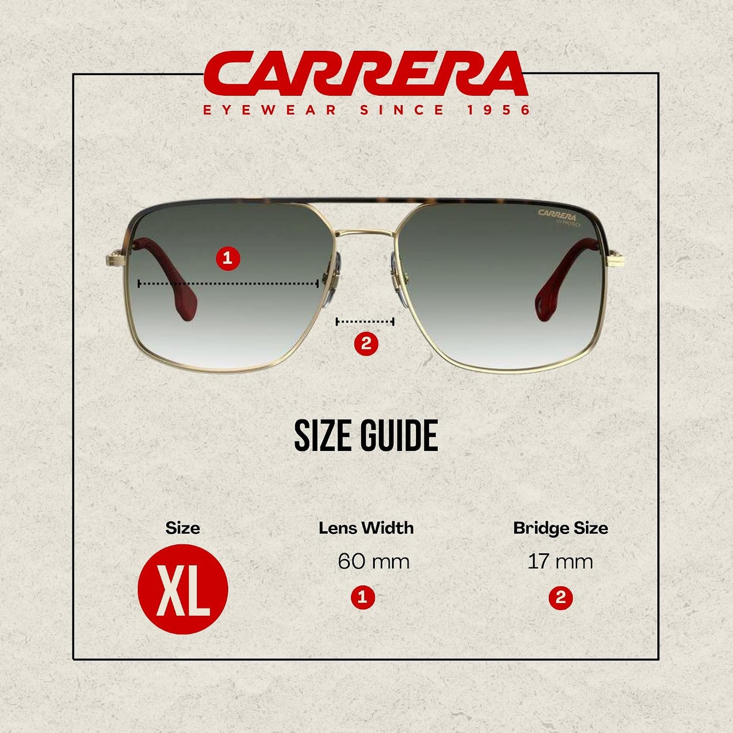 Stylish CA152/S Square Sunglasses for Men with Exclusive Accessory Eyewear Kit
